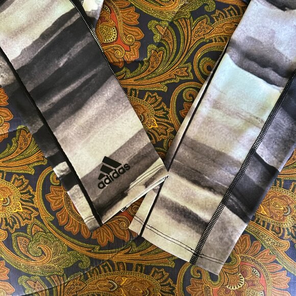 Brand New w/Tags ADIDAS All-Over Print MEN'S Yoga COMPRESSION PANTS Size M - Picture 10 of 13